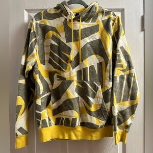 Nike Swoosh All Over Print Men's Hoodie Size Small